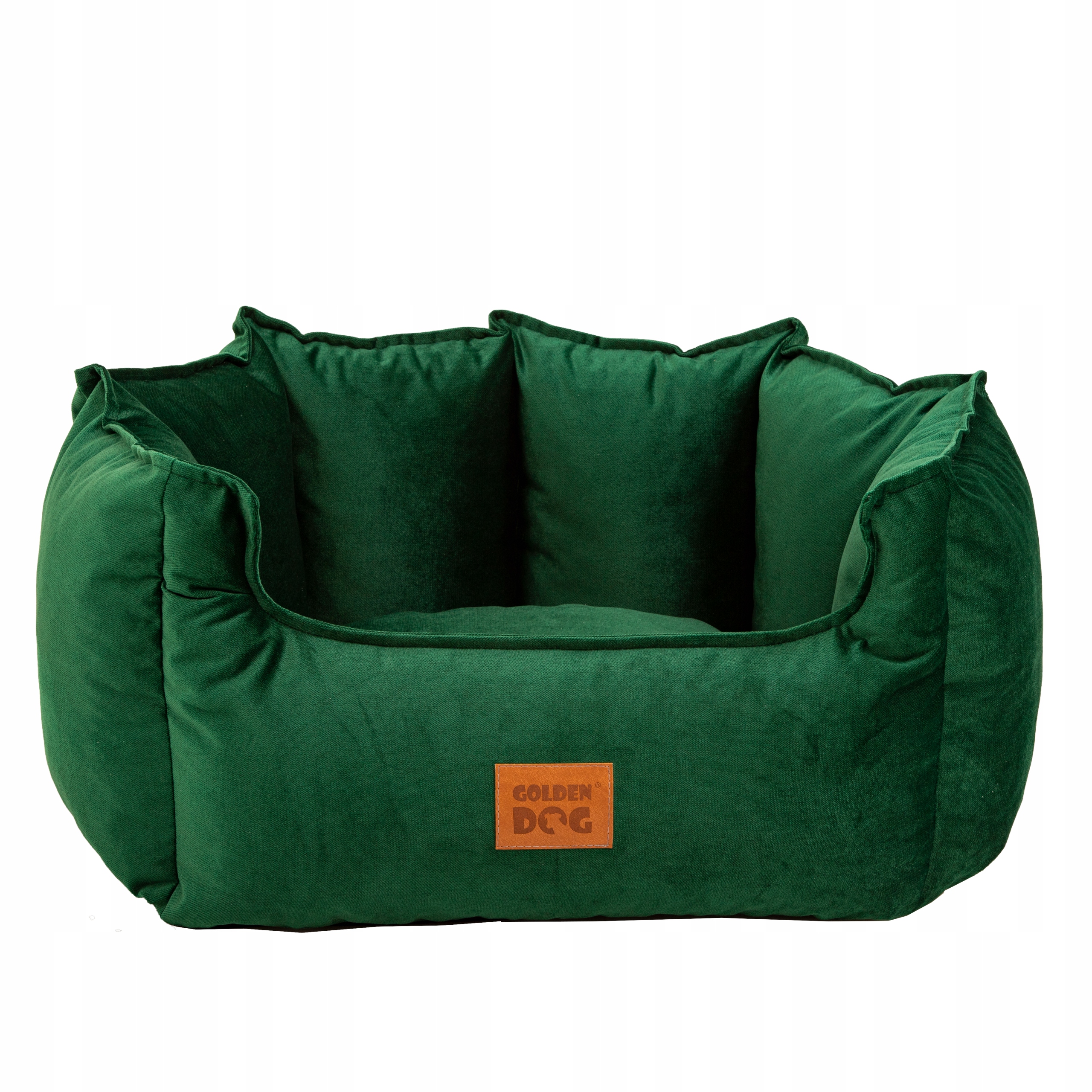 Levně Měkká odolná Pelíšek s korunou, Polštář na pohovku, Pelíšek Pro Psa a kočku, zelená, velikost M