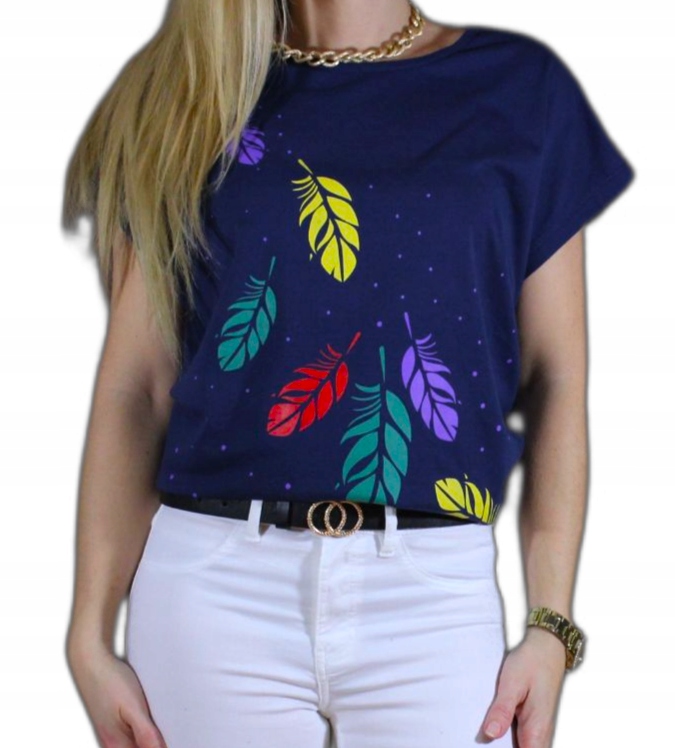 

Bluzka Koszulka T-shirt Nadruk Dużo Wzorów