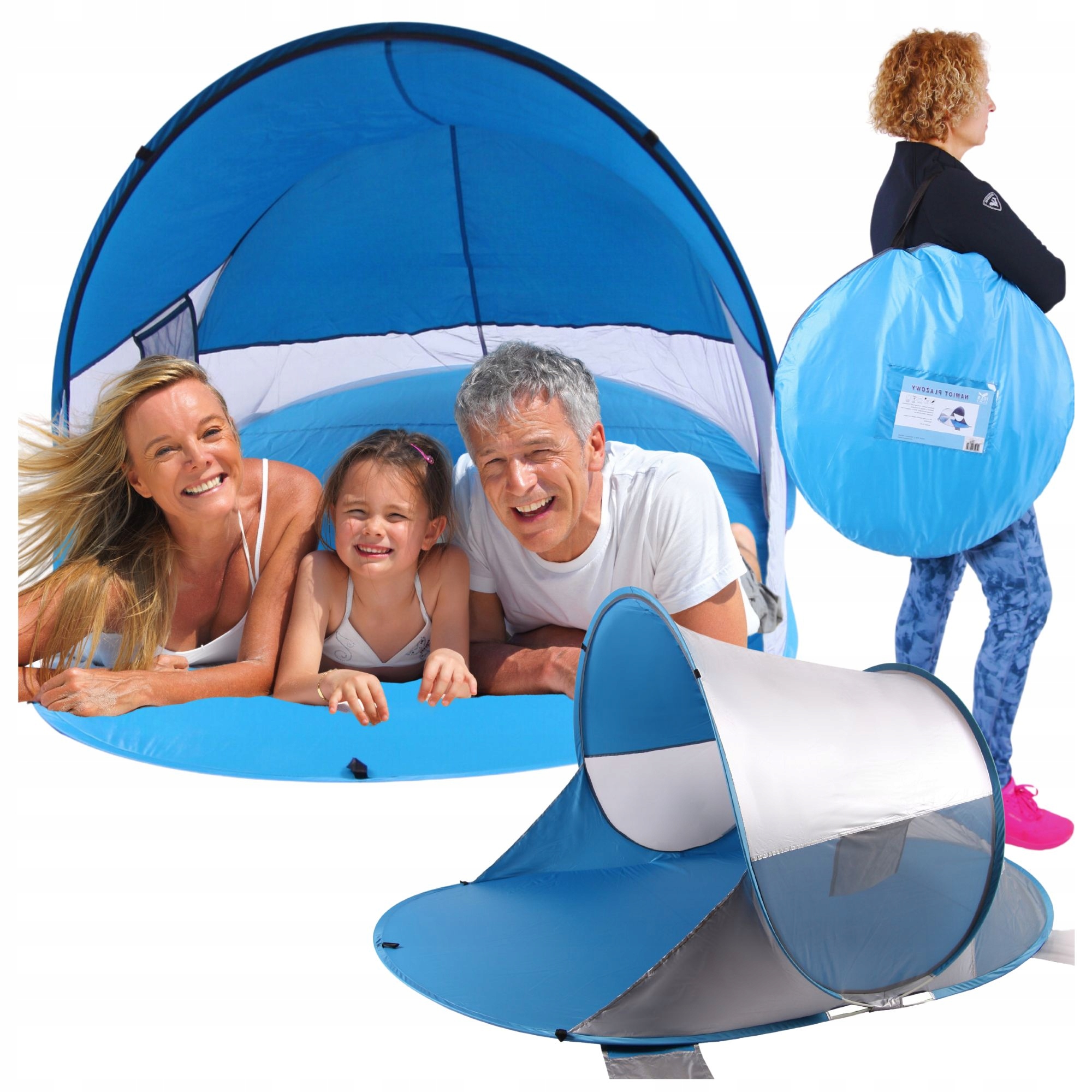 Stan Na Zahradní Pláž Paraván Samorozkládací Pop-up UV50+ Velký