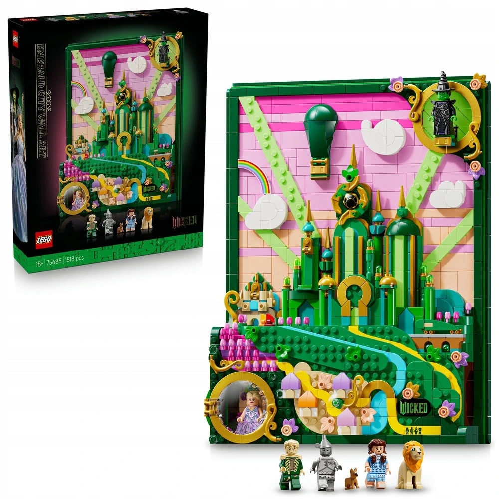 Lego Wicked 75685 Nástěnné umění: Emerald City
