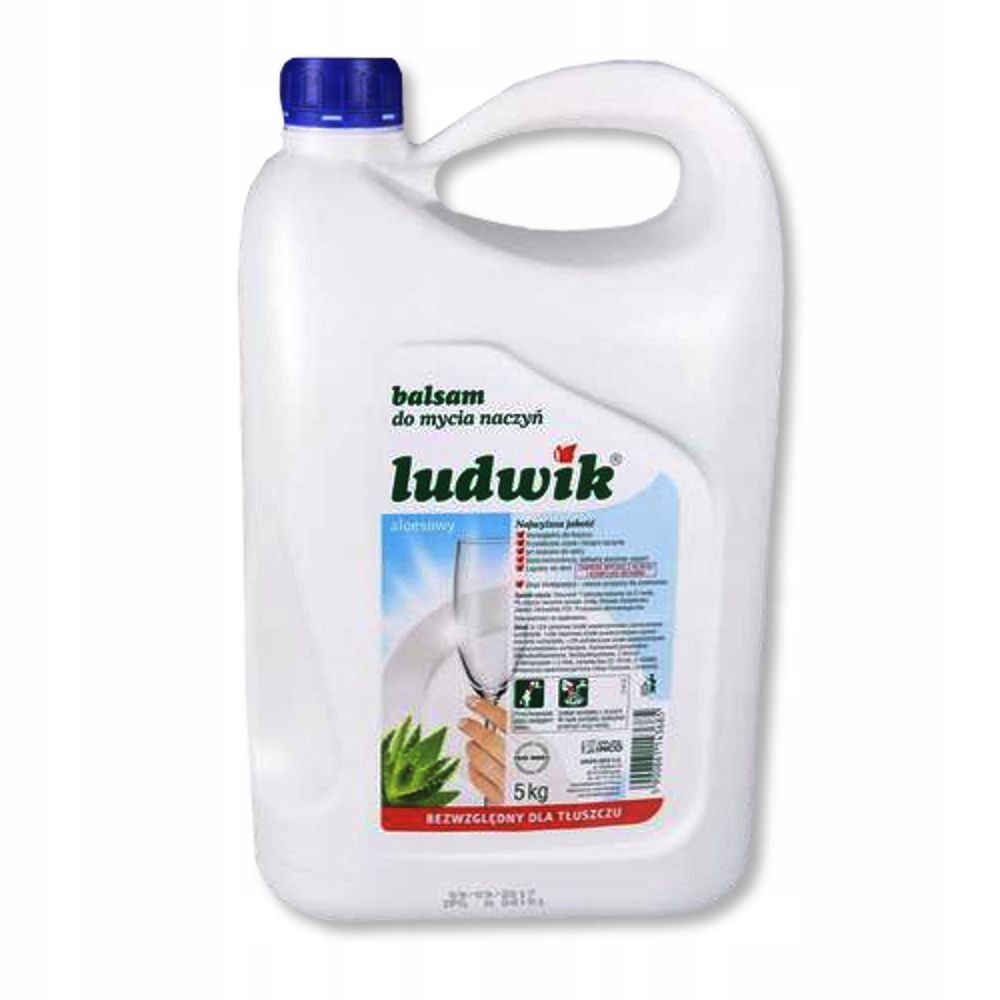Levně Ludwik – prostředek na mytí nádobí 5 L aloe