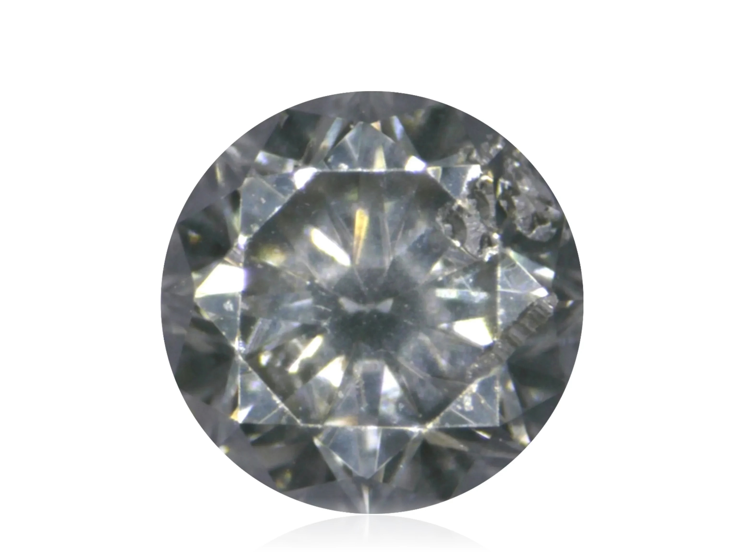 Přírodní Diamant 0.03ct Šedý Briliant I1 eCertifikát Wbd