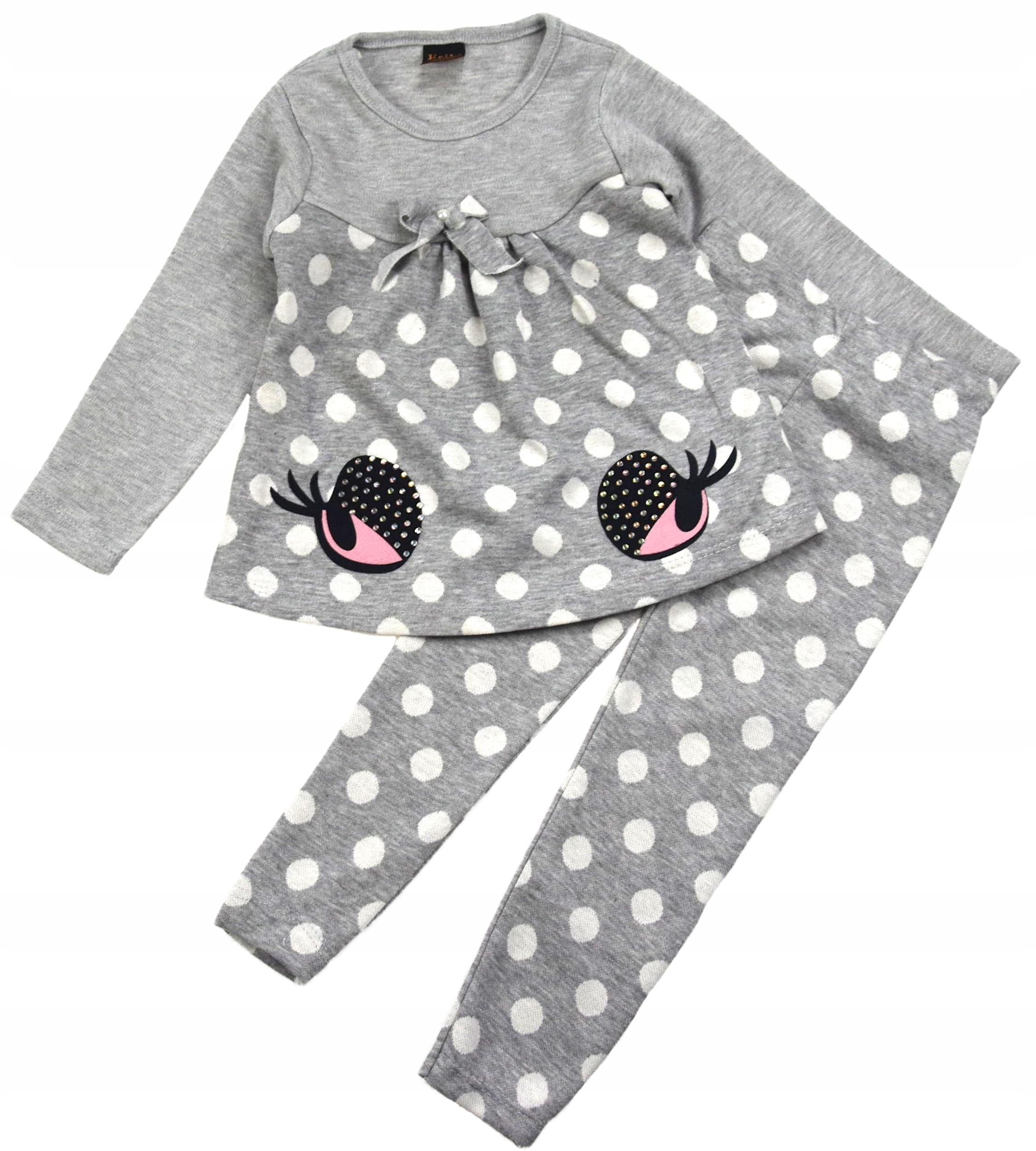 

Komplet Legginsy Bluzka Tunika Szary 98