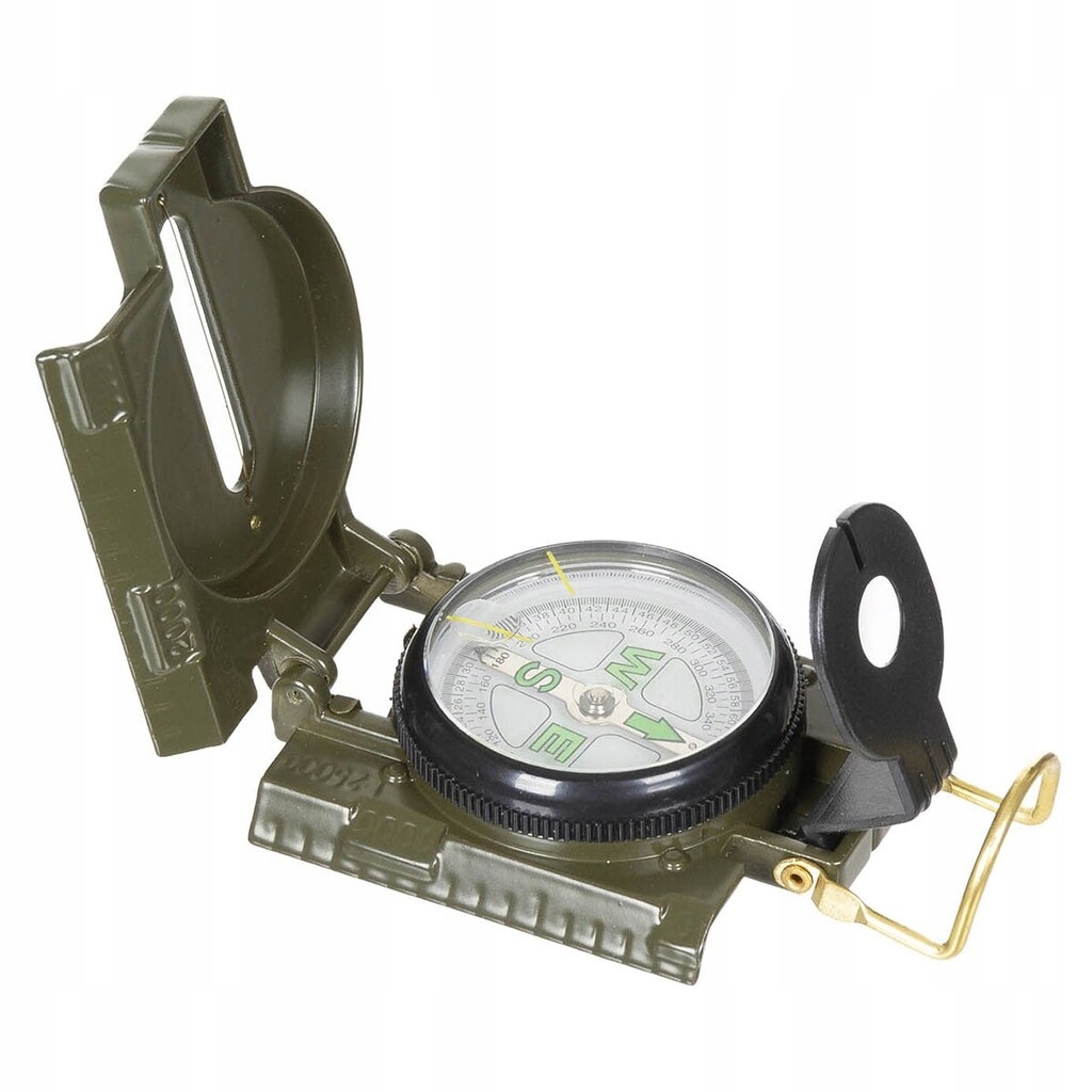 Kompas turystyczny Wojskowy Busola Mfh Us Type Compass Metal Body Od Green