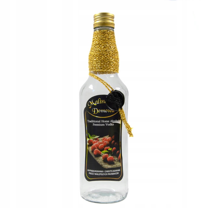 

Butelka zdobiona monopol 500ml Domowa Malinówka