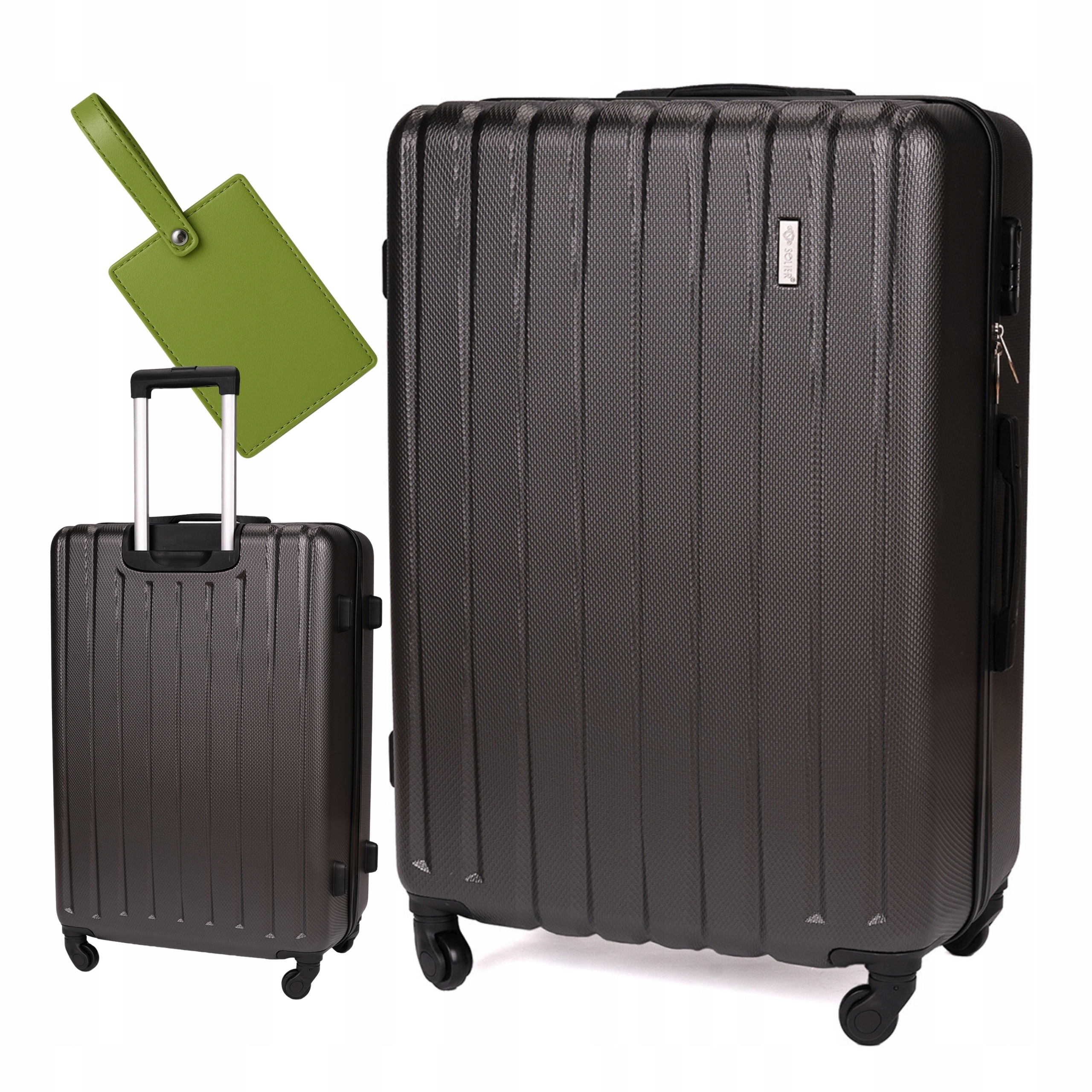 Cestovní kufr na kolečkách, zavazadla Abs, střední pevná, pevná, Premium Dárek