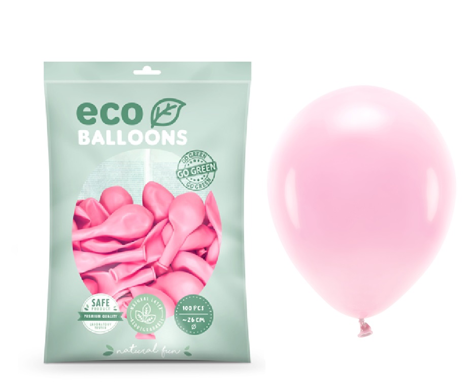 

Balony Eco 26cm jasno różowe 100 szt Ekologiczne