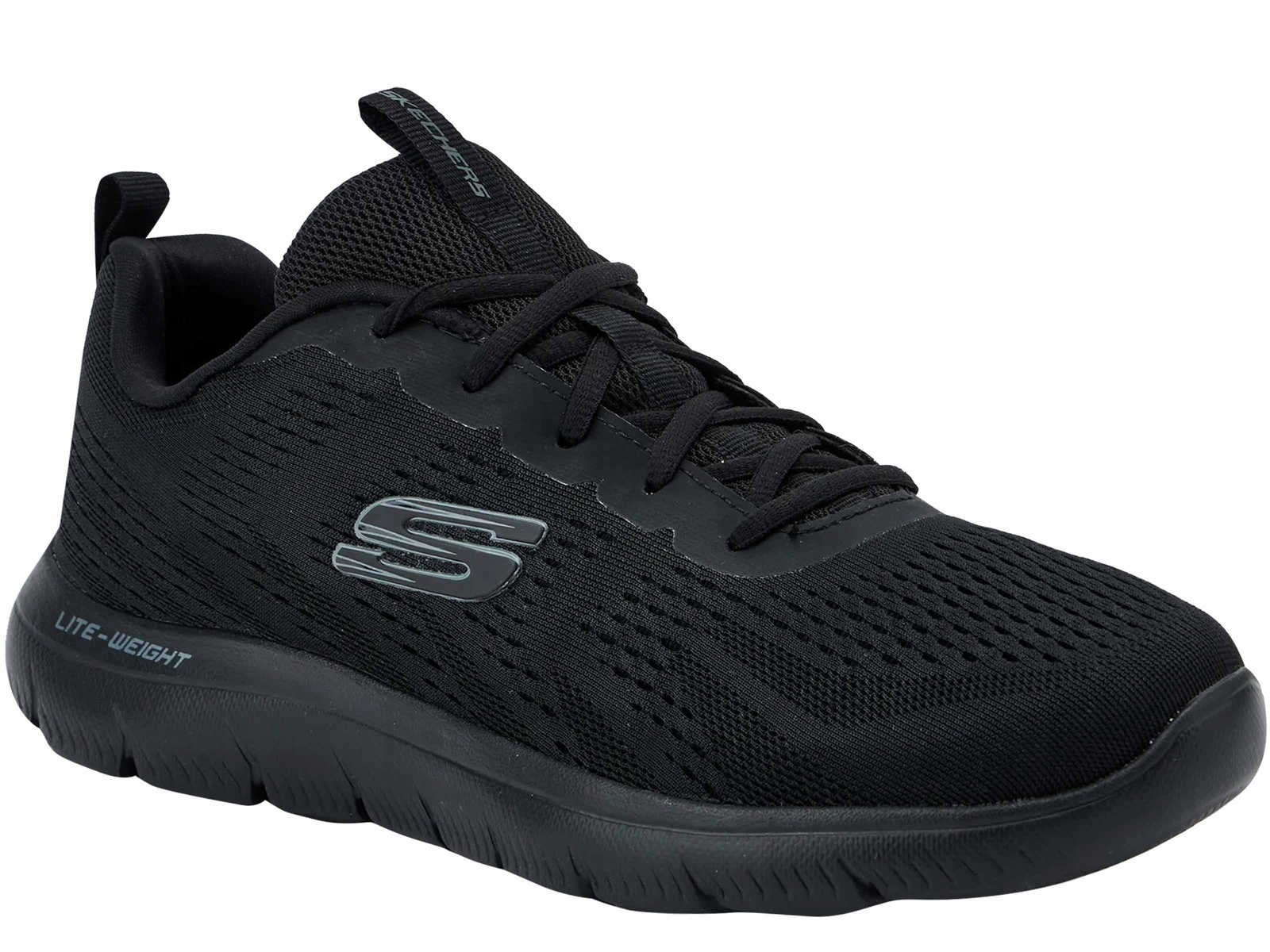 Skechers Torre 232395 Bbk Buty Męskie Sportowe Treningowe Sneakersy Czarne