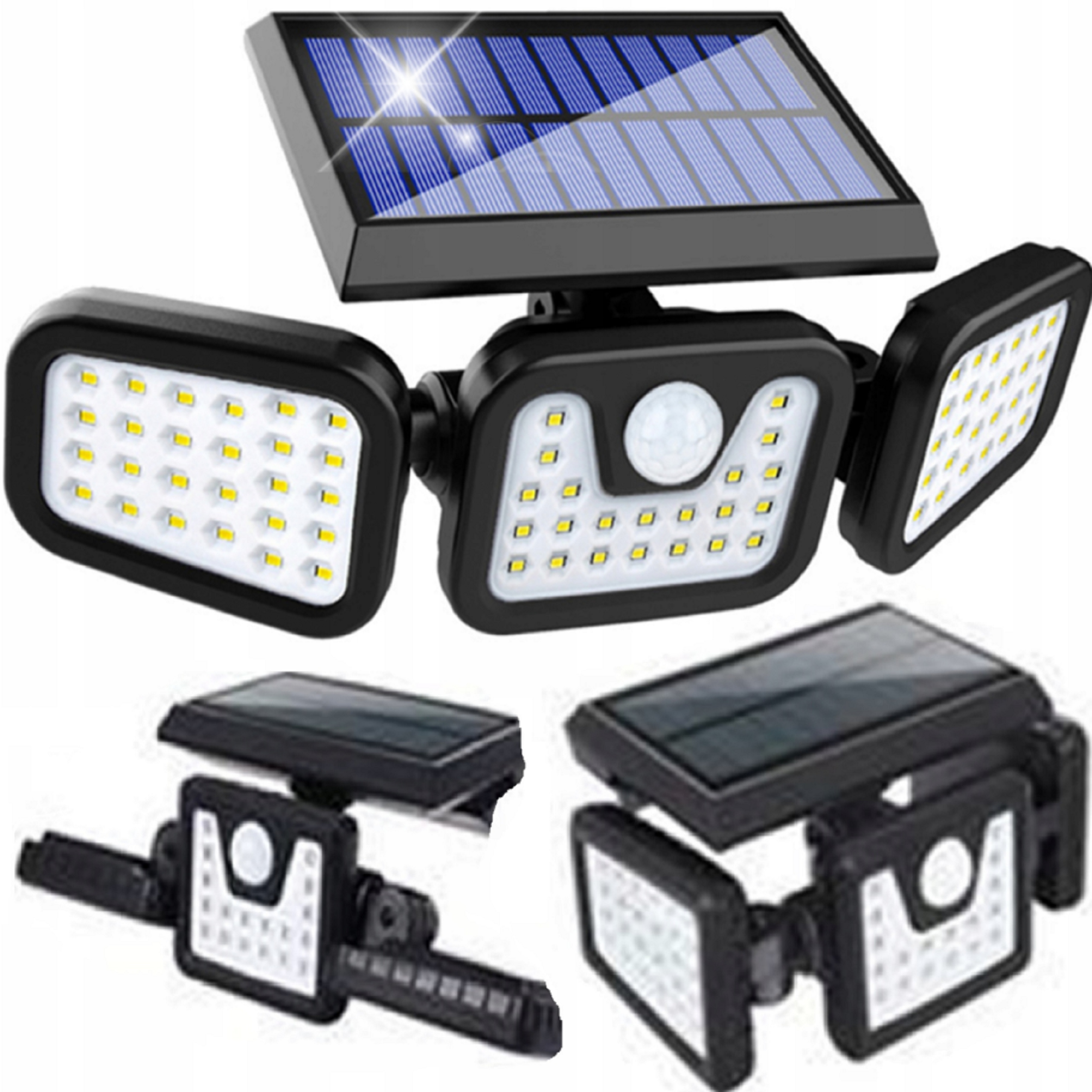 LAMPA ULICZNA SOLARNA LED CZUJNIK ZMIERZCHU RUCHU ZEWNĘTRZNA OGRODOWA MOCNA