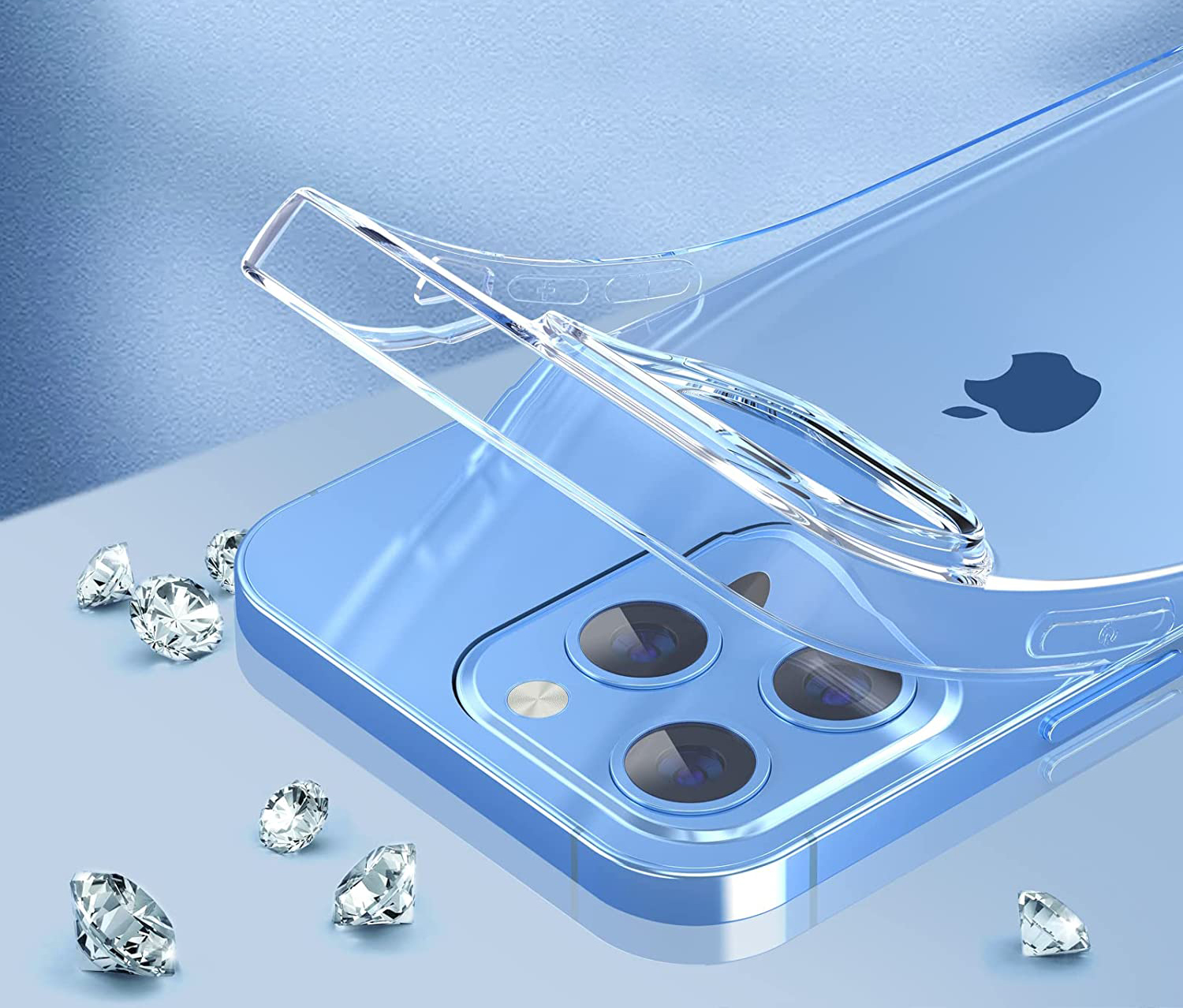 ETUI CRYSTAL + SZKŁO 5D na IPHONE 12 /12 PRO 2MM Dedykowany model iPhone 12 / 12 Pro