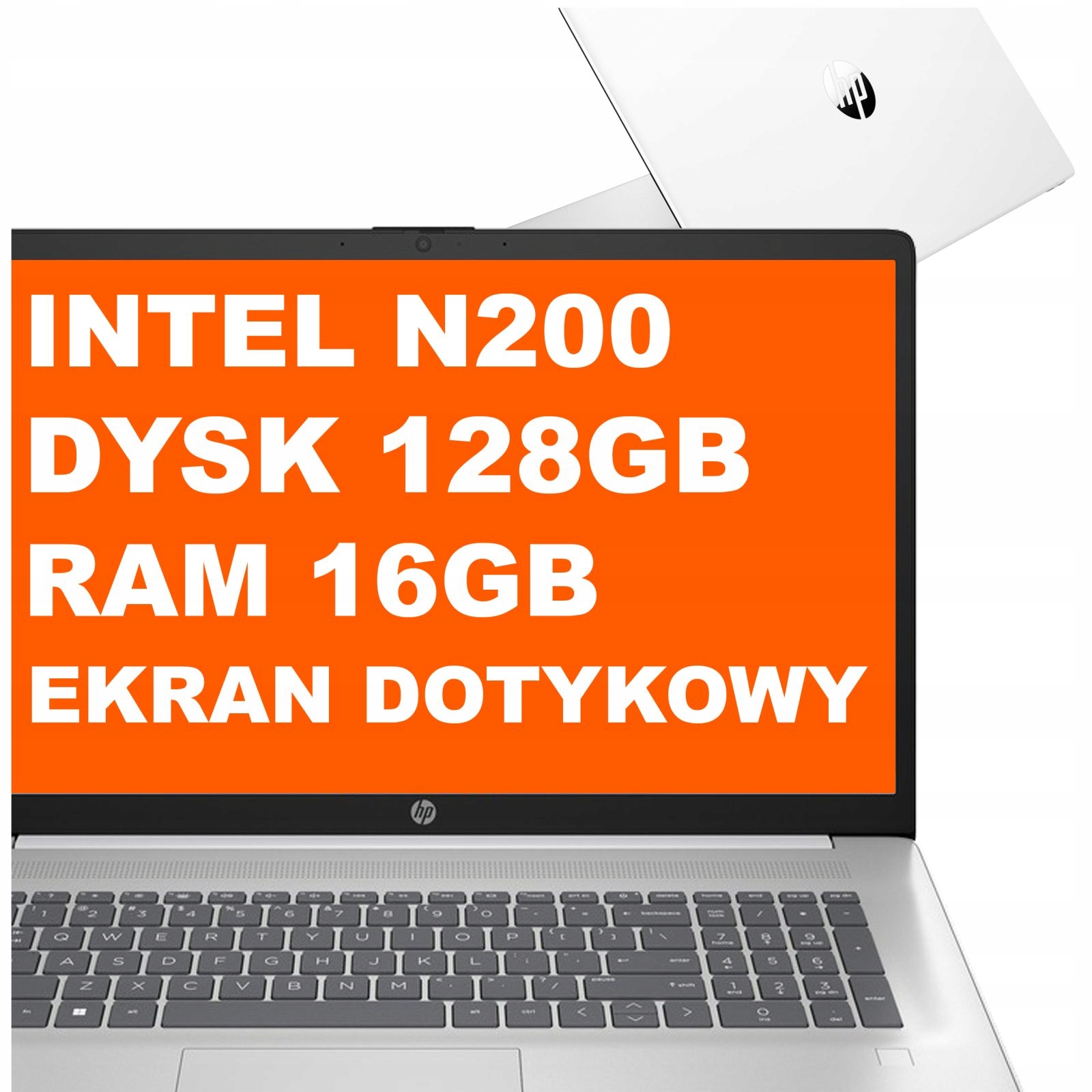 Laptop Hp 17-cn Intel N200 16GB 128GB Ufs Intel Uhd Hd+ Dotyk Win 11 Biały