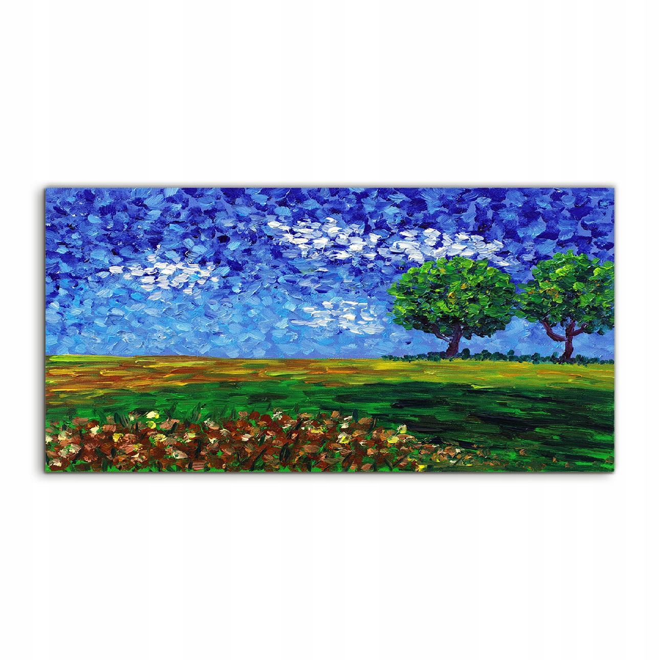 

Fotoobraz akryl 120x60 wiszący Wieś Drzewa Natura