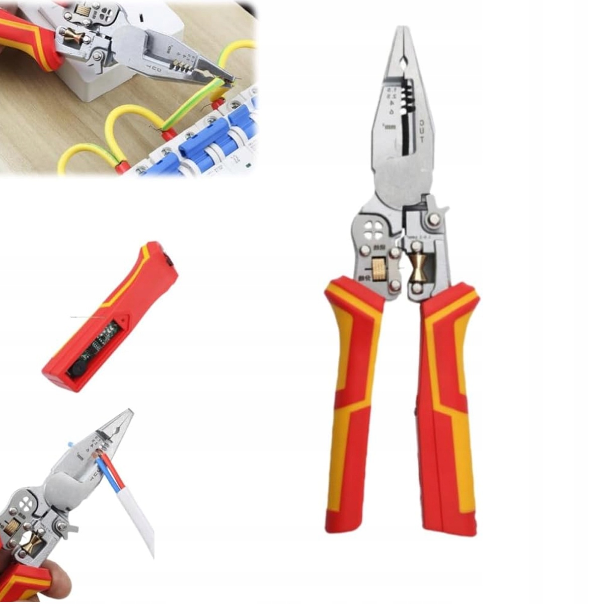 Ściągacz Izolacji Szczypce Do Ściągania Izolacji Kabli Zaciskarka 1,5 6mm