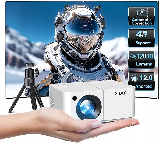 Mini Smart Beamer Xgody X2 Android 12 Přenosný projektor 12000L 1080p