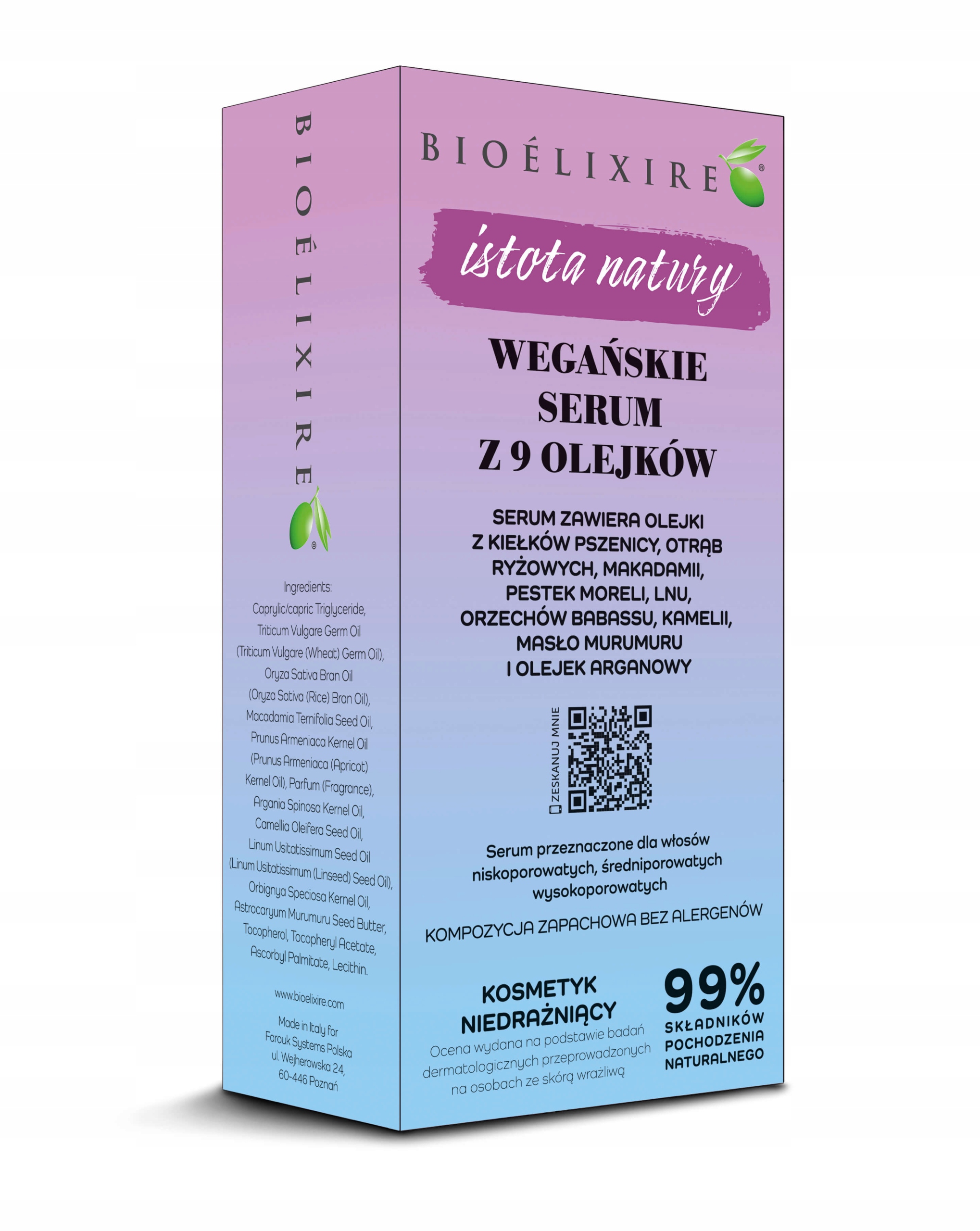 Bioelixire WEGAŃSKIE serum z 9 olejków 50ml