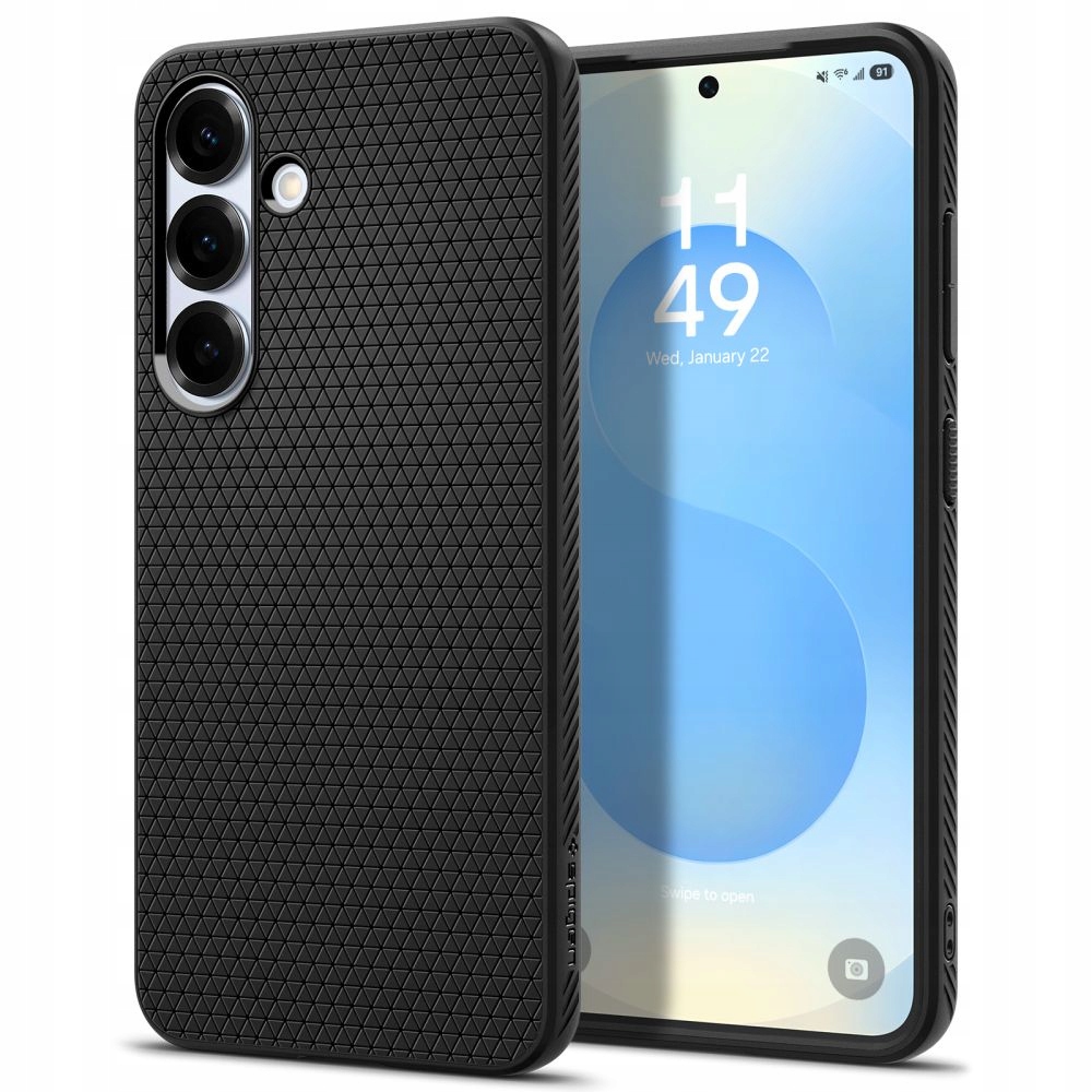 Etui na Samsung Galaxy S25 Liquid Air czarny-mat