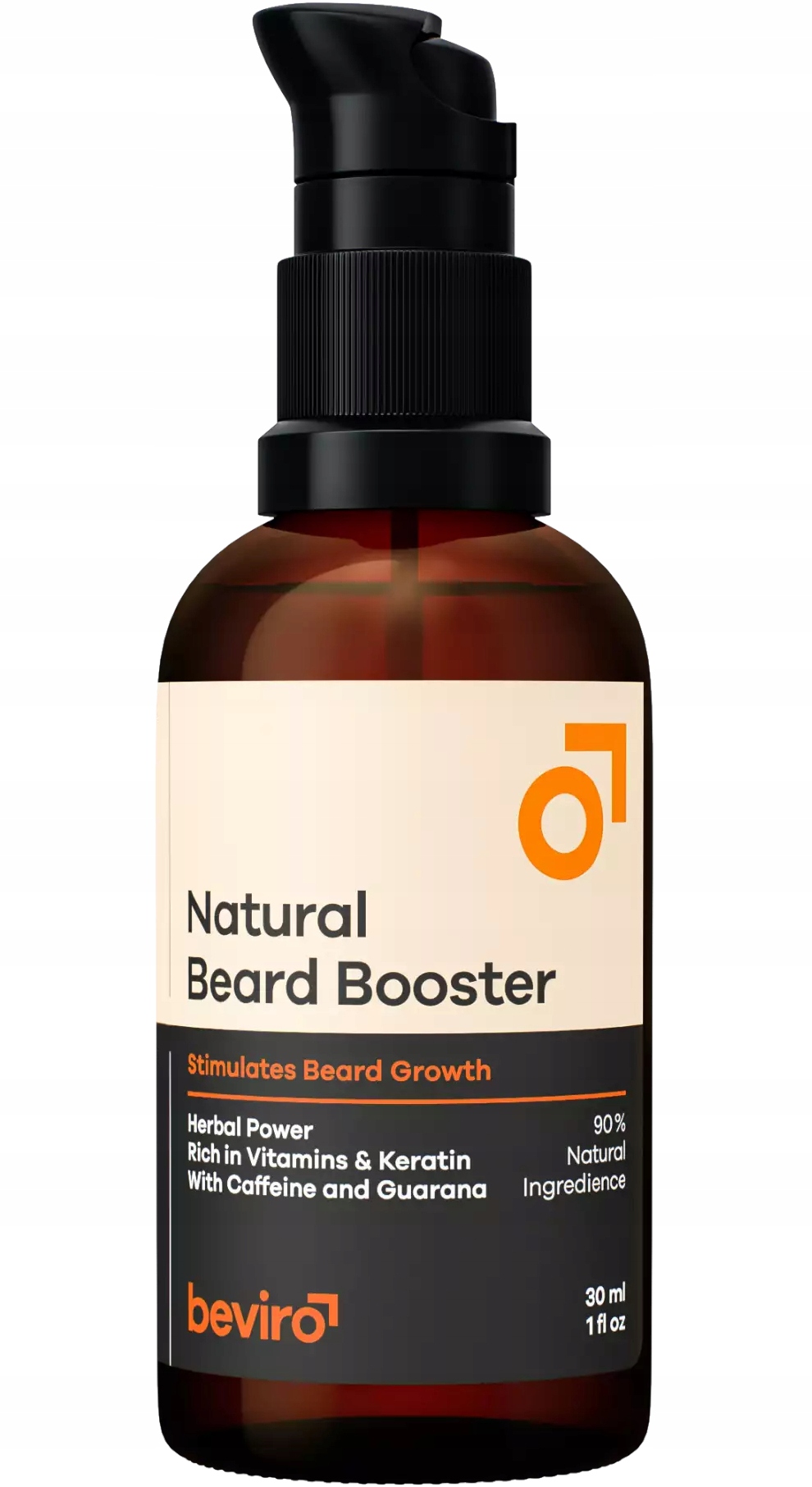 Beviro Natural beard booster – přípravek na růst vousů a vousů 30 ml