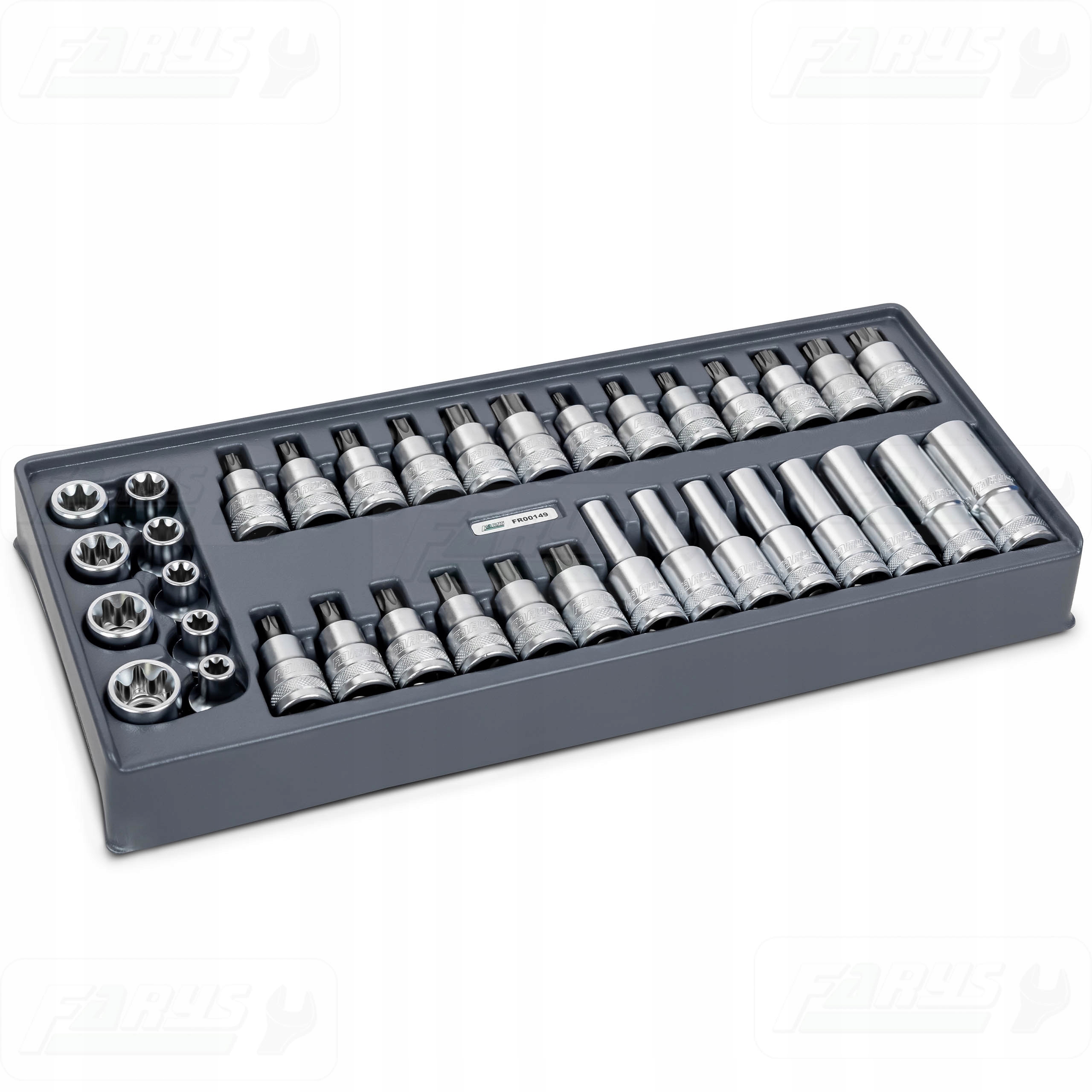 WKŁAD DO SZAFKI WYPOSAŻENIE PREMIUM ZESTAW KLUCZY TORX 1/2” 36el. Marka Farys