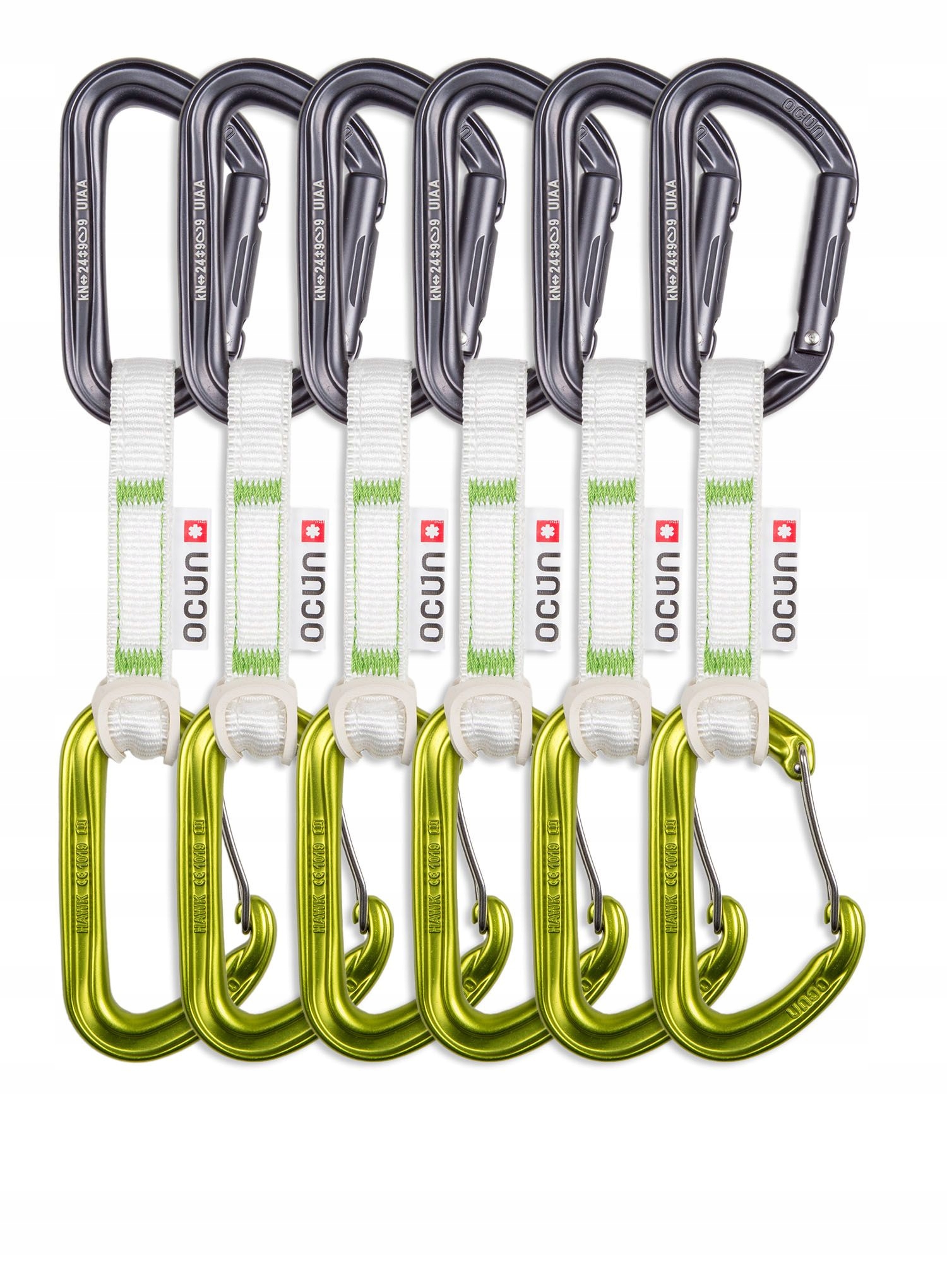 Expresky Ocun Hawk Qd Combi Bio-Dyn-Ring 15 mm 10 cm 6-pack