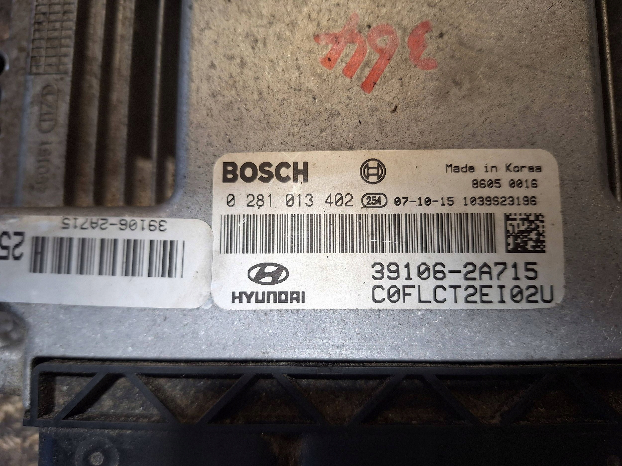 computer Centralina Motore 0281013402 39106-2A715 HYUNDAI i30 e 07- 1.6CRDi