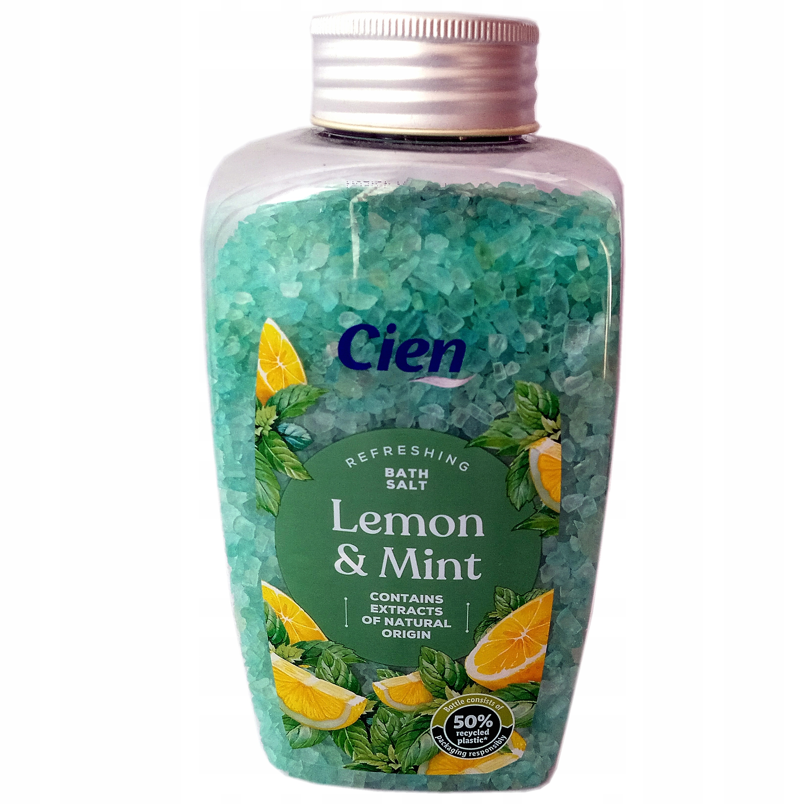 Orzeźwiająca sól kąpiel Cytryna & Mięta 800g