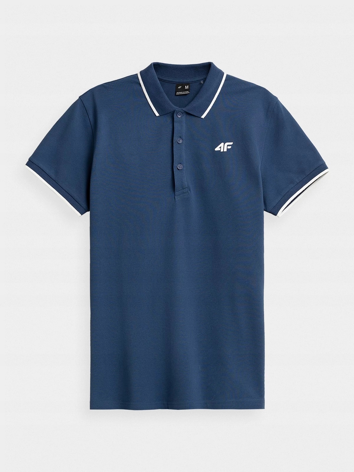 

4F T-shirt Koszulka Polo H4L22-TSM357 Denim 3XL