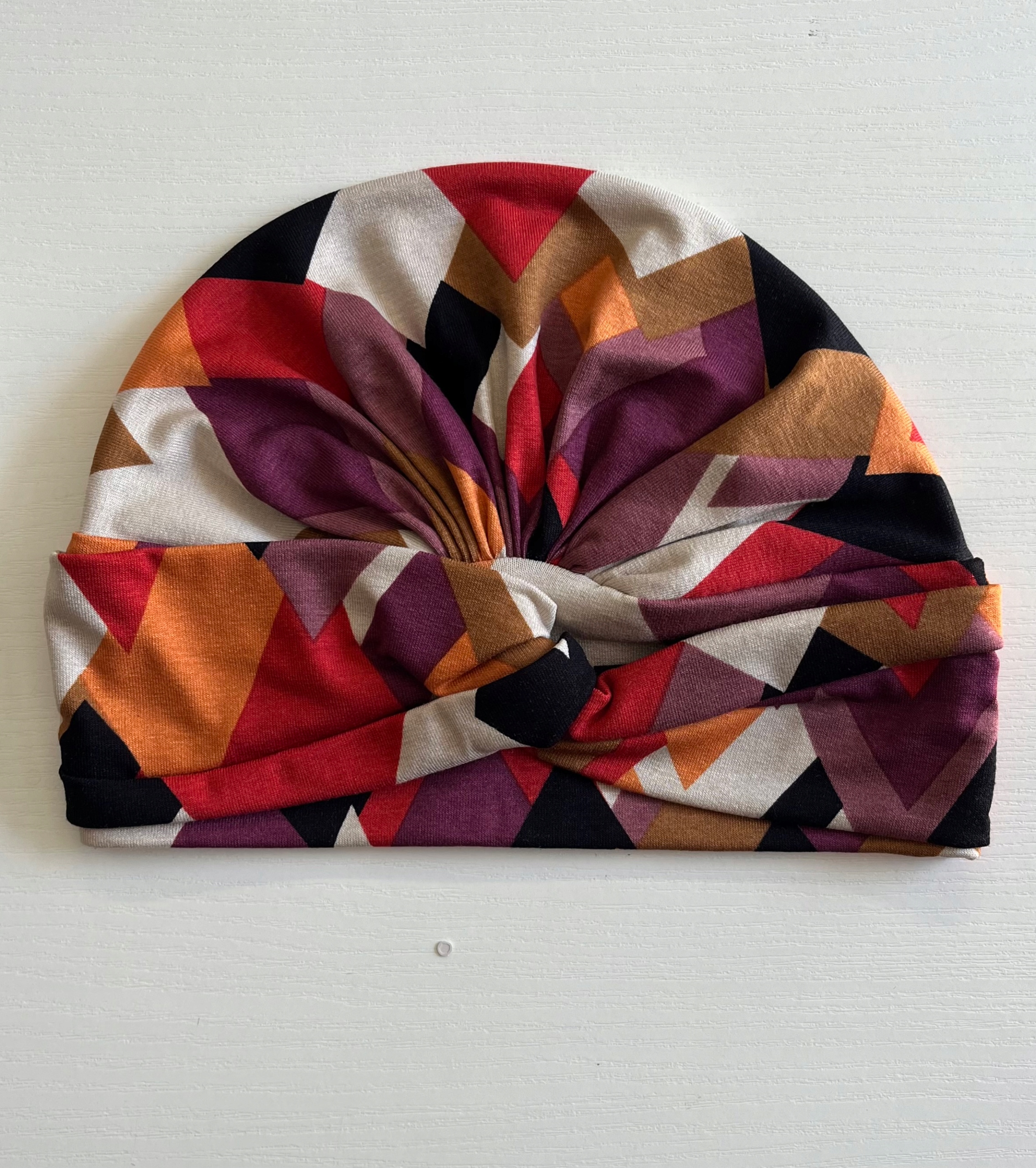 Turban damski Sara 377 czapka wiosenna marszczona także po chemioterapii Model Sara