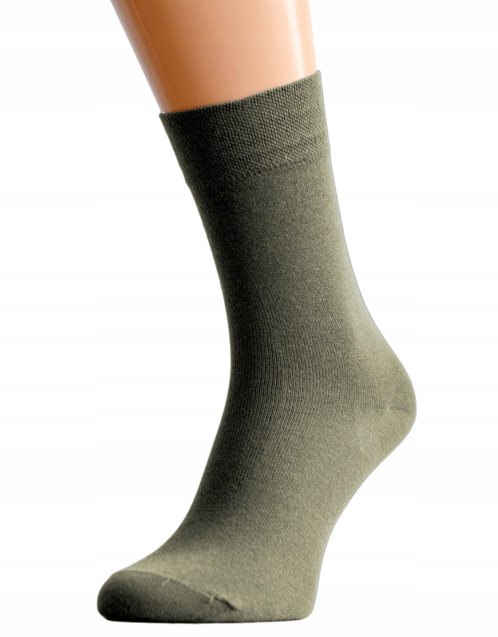 SKARPETY GARNITUROWE MĘSKIE GŁADKIE OLIWKA 40-41 Marka inna