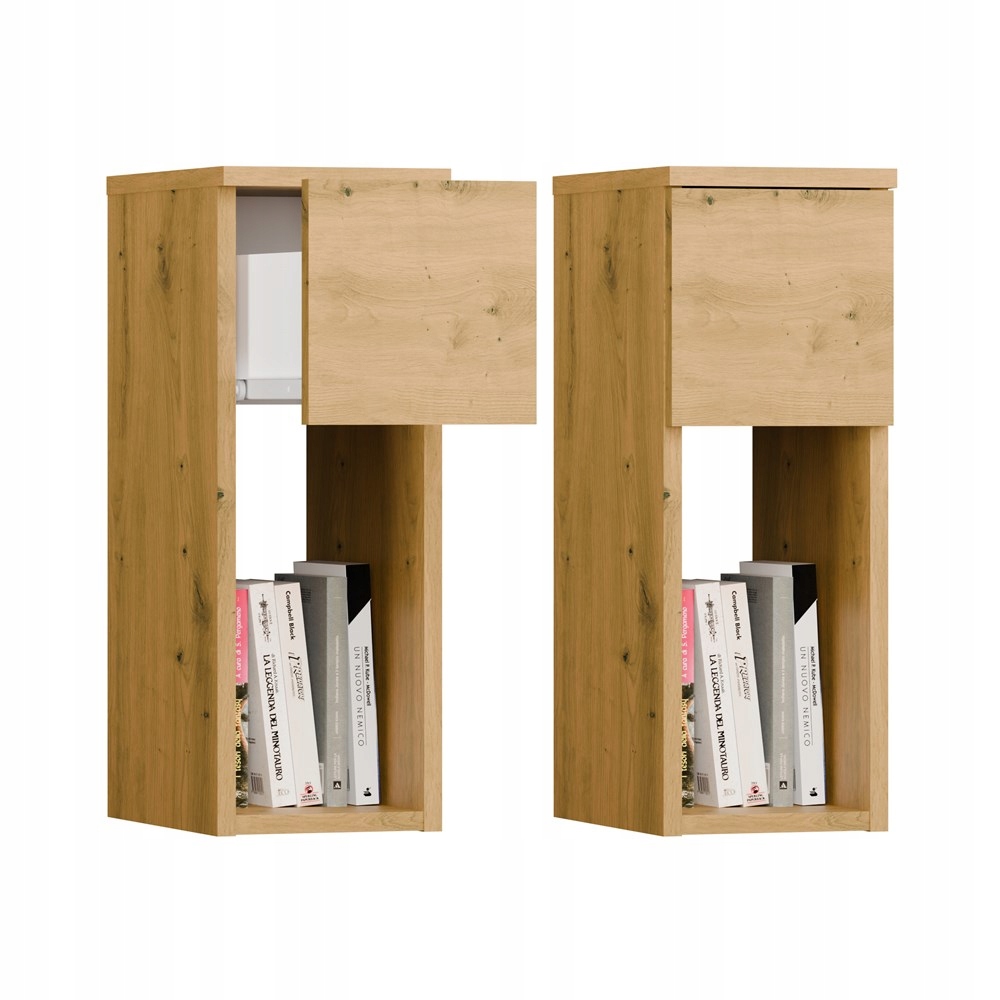 Noční Stolek Galax 20 1S Dub Artisan Noční Stolek S Zásuvkou Do Ložnice