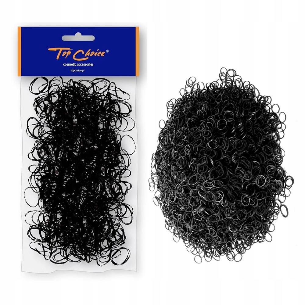 GUMKI SILIKONOWE DO WŁOSÓW WARKOCZYKÓW 500 SZTUK