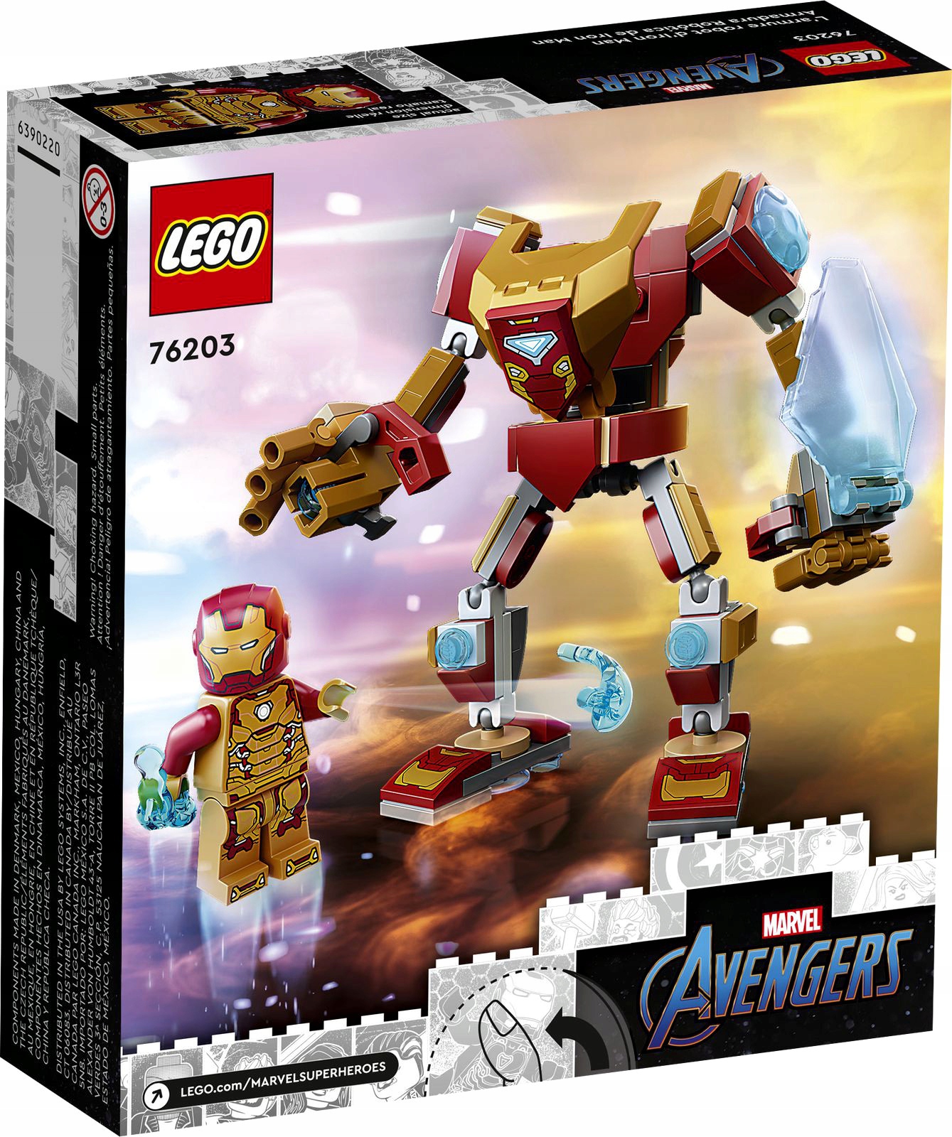 Lego Heroes 76203 Mechaniczna zbroja Iron Mana