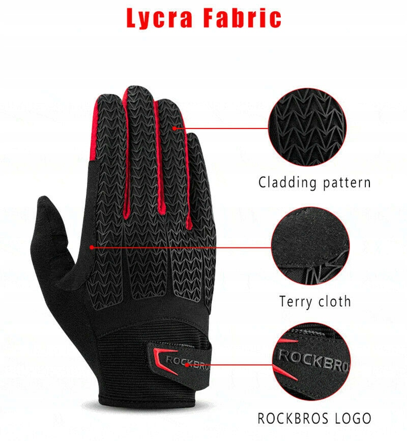 Rękawiczki na Rower ROCKBROS S169-1BR Ciepłe M ce Rozmiar M