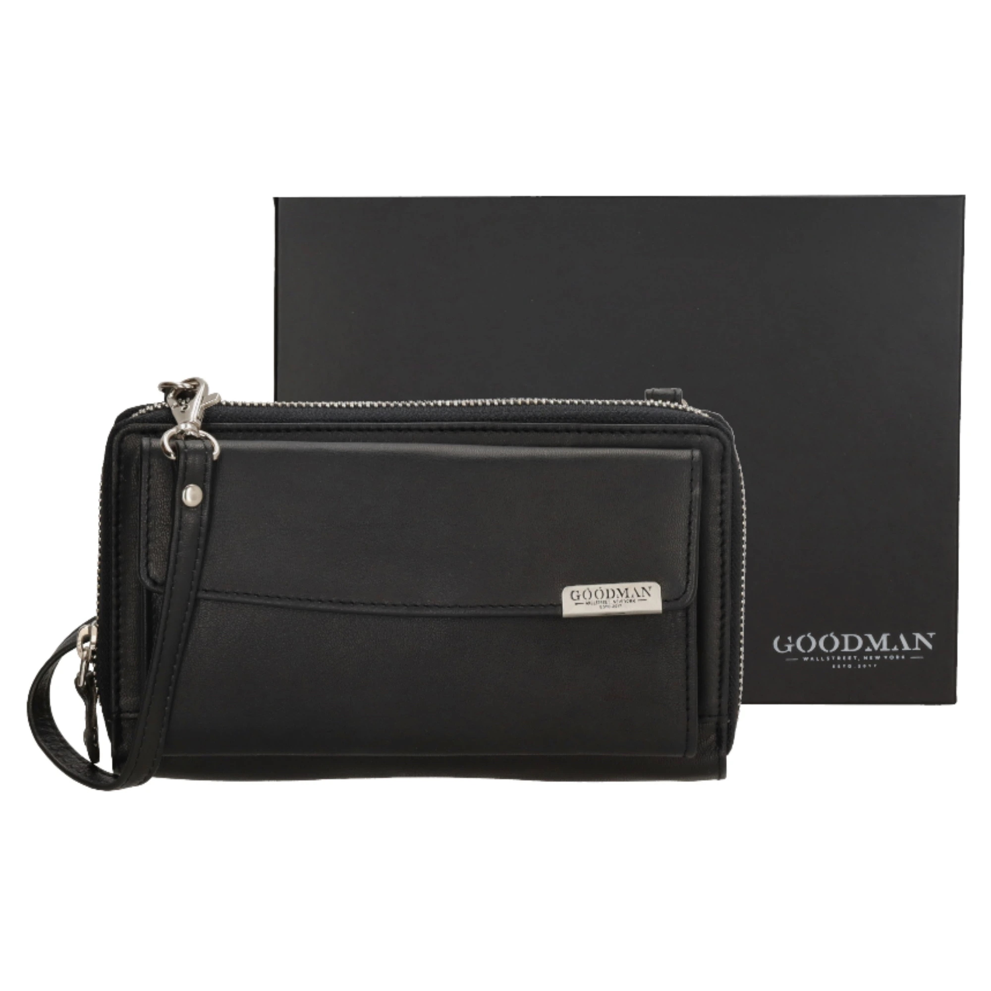 Goodman dámská crossbody kabelka na mobil a peněženka v jednom černá