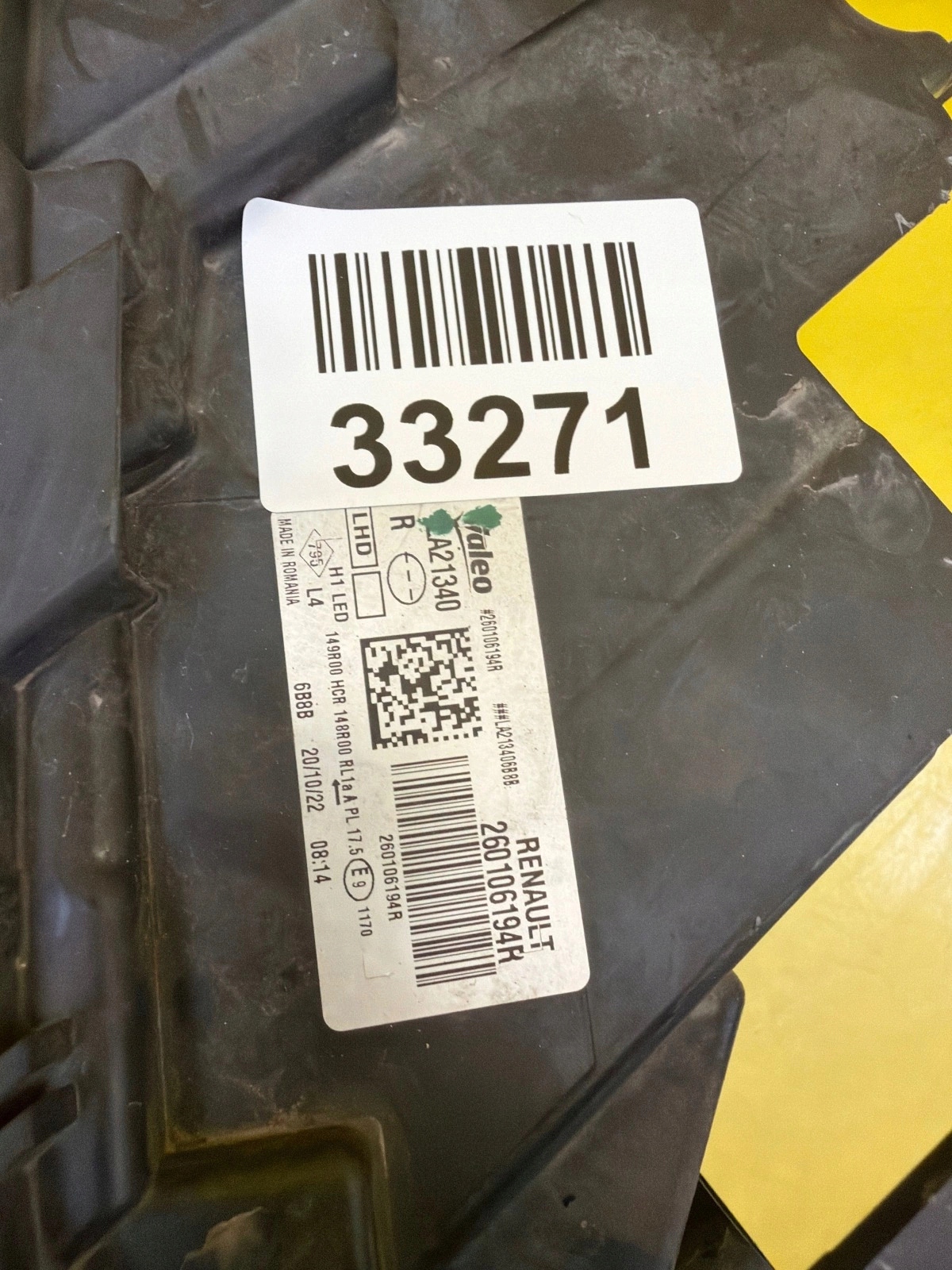 light right Dacia Duster II 21- Lift Full Led 260106194R