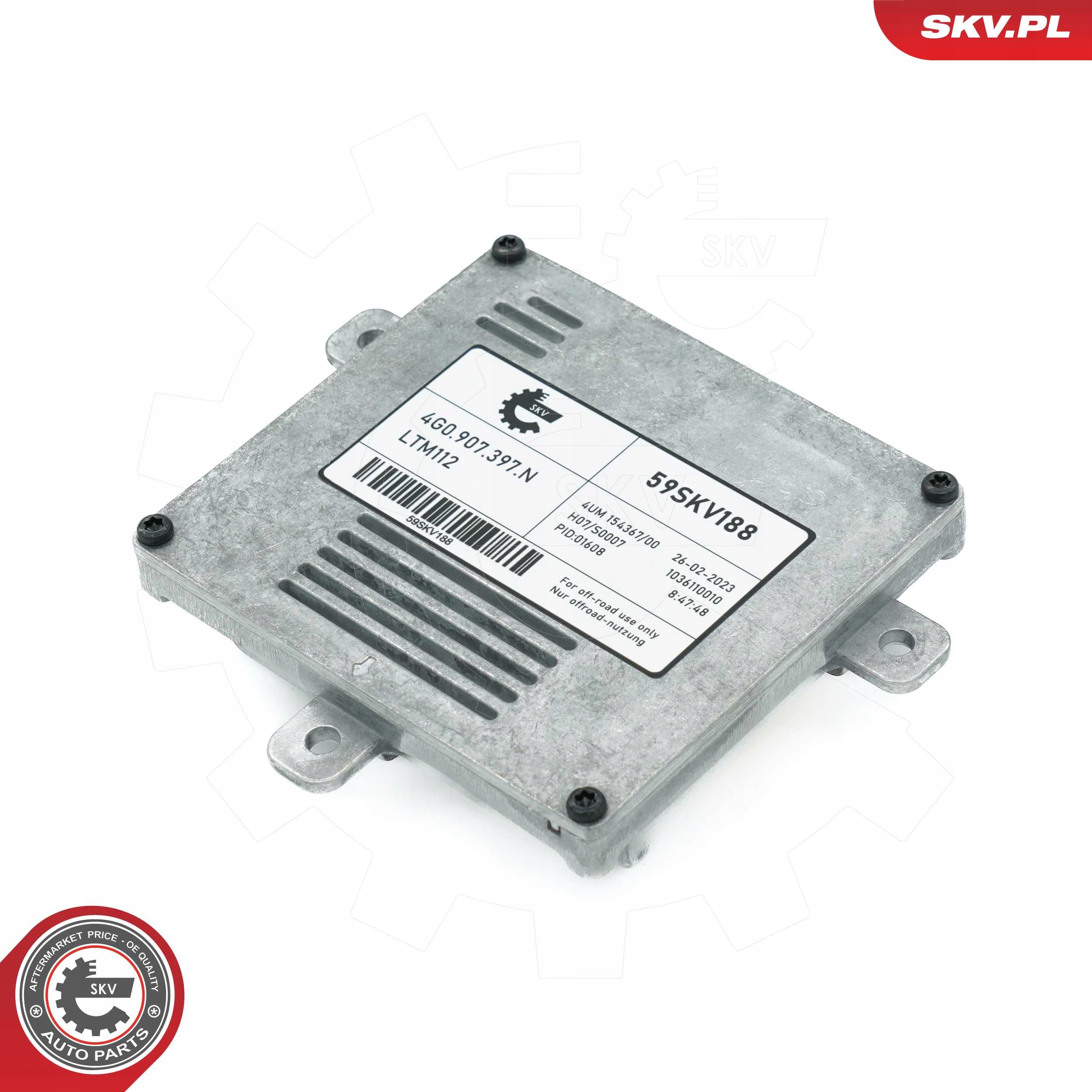 ESEN SKV MODUŁ / PRZETWORNICA LED 59SKV188 Jakość części (zgodnie z GVO) Q - oryginał z logo producenta części (OEM, OES)