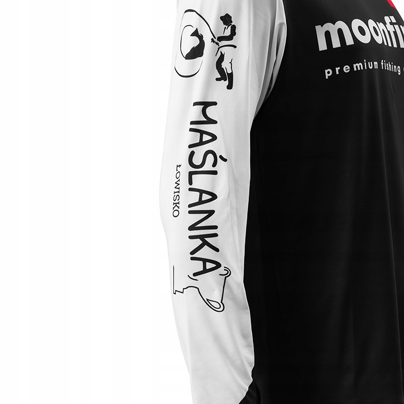 Koszulka Wędkarska T-Shirt Zawodnicza Z Logo Moonfin Długi Rękaw r. M Rozmiar M