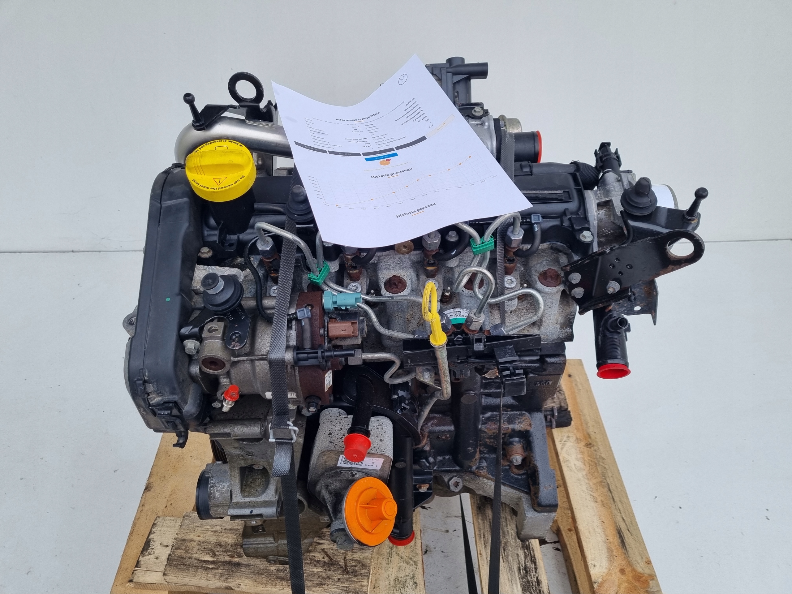Двигатель комплект dacia duster 1.5 dci 86km 129tys k9k796