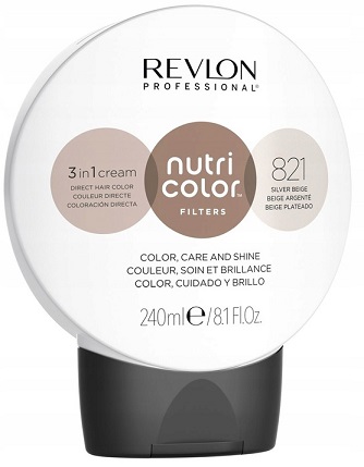 Revlon Nutri Color Maska Koloryzująca 240ml - 821 Silver Beige