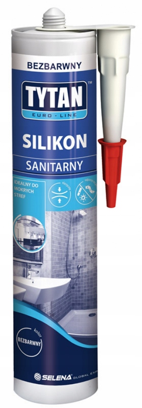 

Tytan Silikon Sanitarny Biały Euro-line
