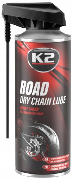 

K2 Suchy Smar do łańcuchów motocykli 400ml W143