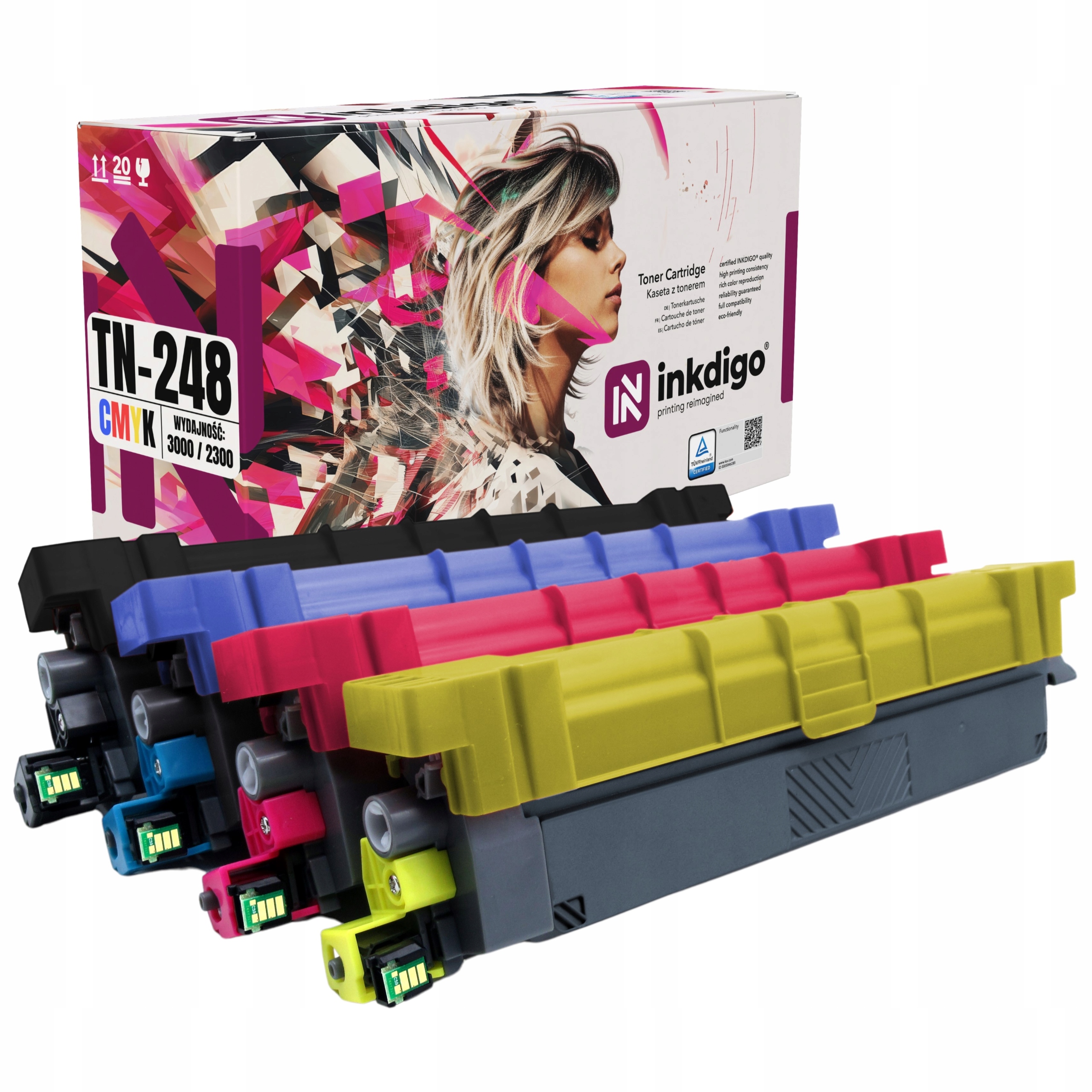 Tonery TN248 XL do Brother MFC-L8390CDW HL-L3220CW HL-L3215CW