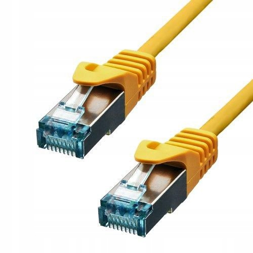 Kabel Ethernet ProXtend CAT6A S/FTP CU LSZH żółty 75 cm, 6ASFTP-0075Y