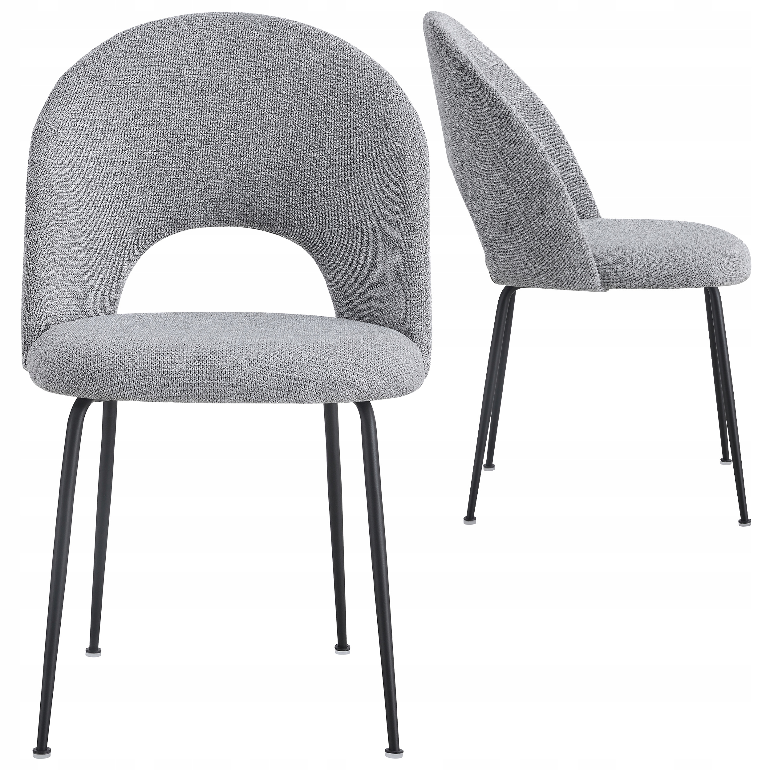 Čalúnená Stolička Sivá Do Obývačky Jedálne Pevná Loft