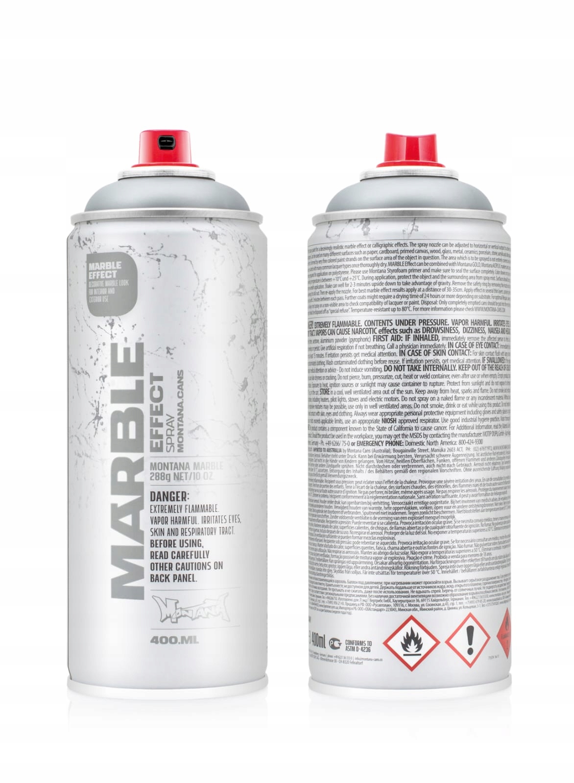 Lakier Z Efektem Marmuru Srebrny Montana Efekt Marmuru Spray Srebrny