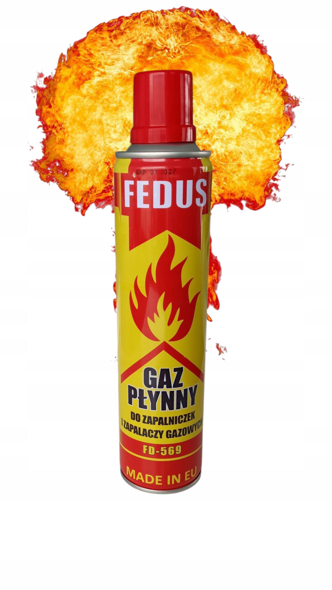 Gaz do Zapalniczek Fedus Kartusz Gazowy Nabój do Napełniania Palników 300ml