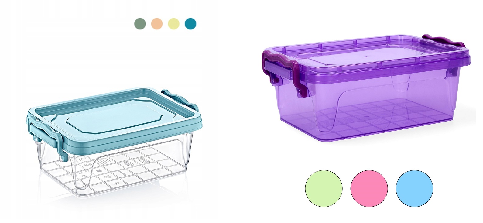 

Pojemnik Prostokątny MIX Kolorów Multi Box 0,6L