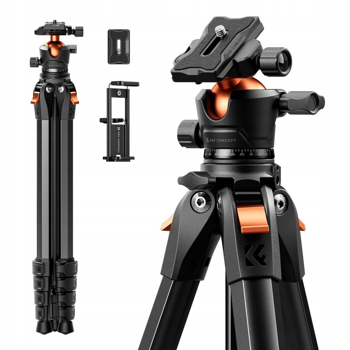 K&f Fotografický stativ Pro 3D hlava Arca Swiss nosnost 8 kg Hliník