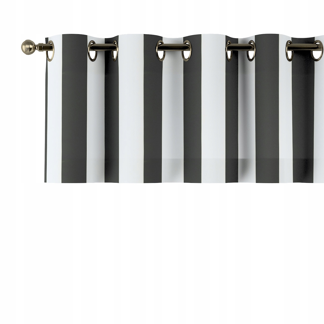 Lambrequin na kolieskach 390 x 40 cm sivý