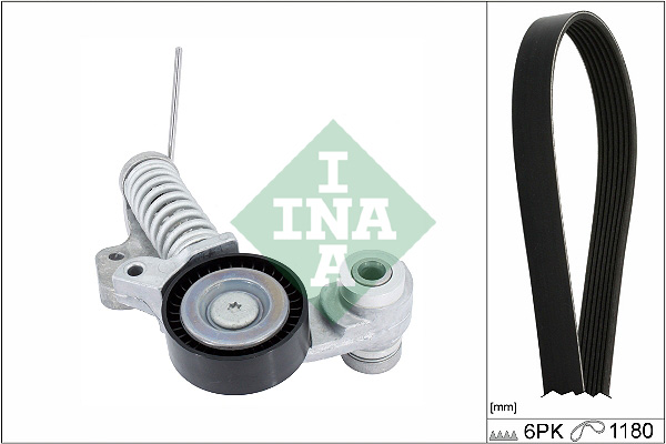 Zestaw paska klinowego VOLVO XC90 II V90 S90 S60 XC60 XC40 T2 T3 T4 T5