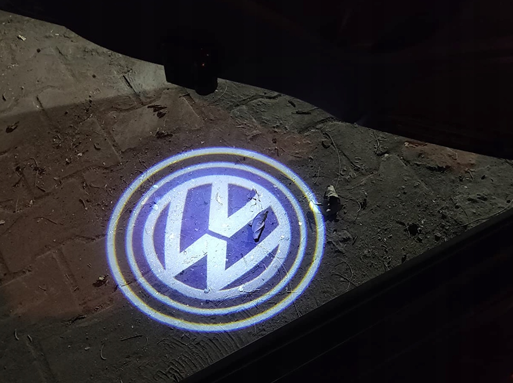 PROJEKTOR HD LED LOGO VW Passat B6 B7 B8 Golf 5 6 7 Tiguan Touareg Touran Stan opakowania oryginalne